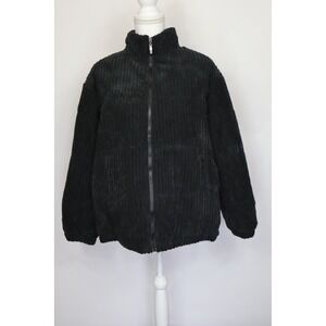 ePretty Women's Black Thick Corduroy Jacket Size L
